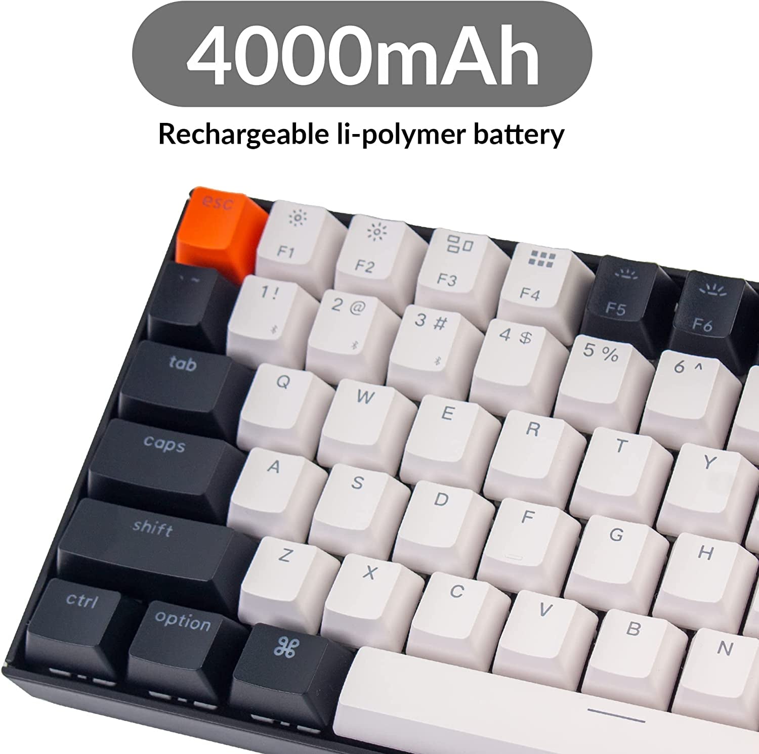 K2 75% Layout Hot-Swappable Bluetooth Wireless/Usb Wired Mechanical Keyboard with Gateron G Pro Brown Switch/Double-Shot Keycaps/Rgb Backlit 84-Key Computer Keyboad for Mac Windows Version 2