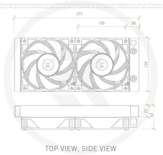 AIO Basic 240Mm All-In-One Liquid CPU Cooler with -Vardar High-Performance PMW Fans, Water Cooling Computer Parts, 120Mm Fan, Intel 115X/1200/2066, AMD AM4