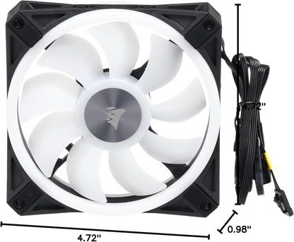 QL Series, Ql120 RGB, 120Mm RGB LED Fan, Triple Pack with Lighting Node Core